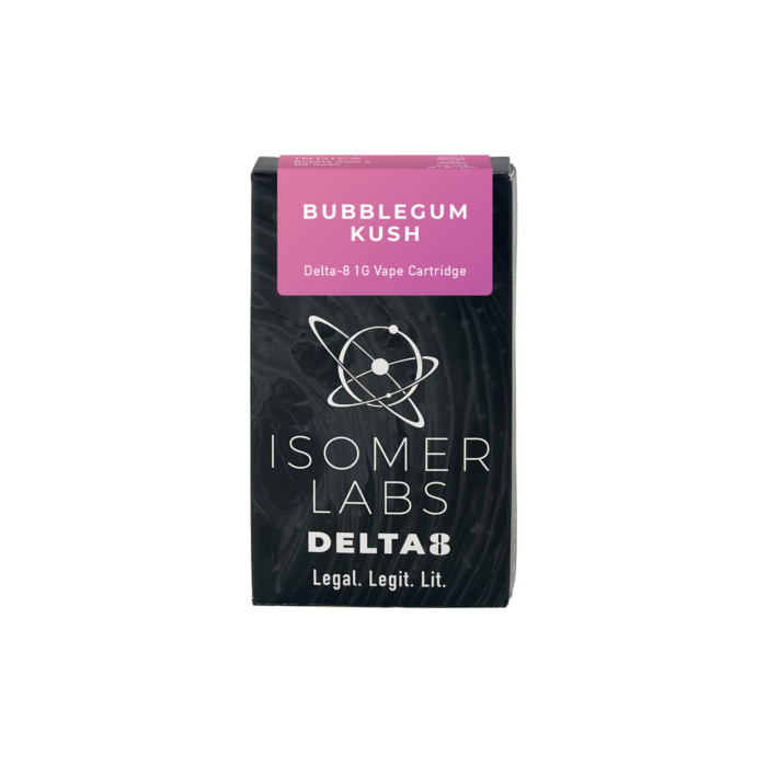 Isomer Labs Delta-8 1-gram Bubblegum Kush Cartridge