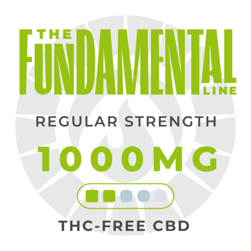 The Fundamentals 1000MG Isolate CBD Regular Strength Product Category Image