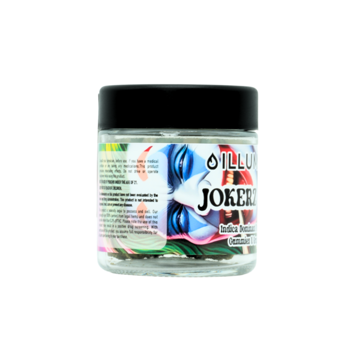 Joker Candy 4 Gram Jar Back